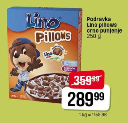Podravka Lino pillows crno punjenje