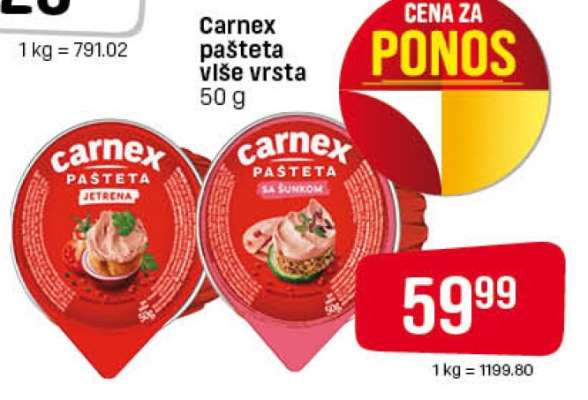 CARNEX PAŠTETA