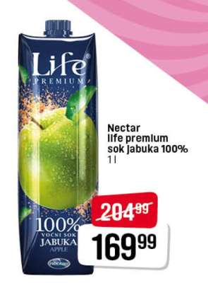 Nectar Life Premium sok Jabuka 100%