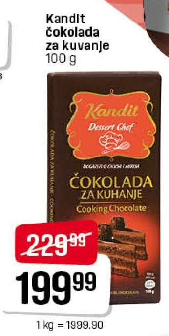 KANDIT ČOKOLADA za kuvanje