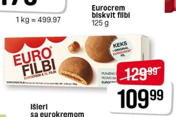 Eurocrem biskvit filbi