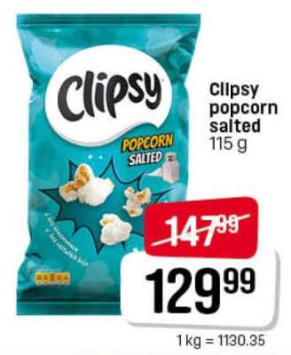 Clipspy popcorn salted