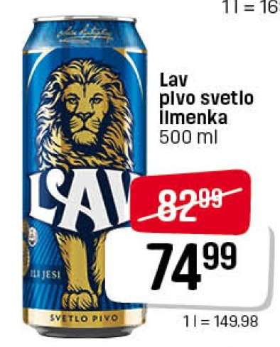 Lav pivo svetlo limenka