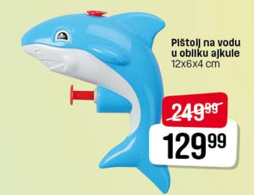 Pištolj na vodu u obliku ajkule