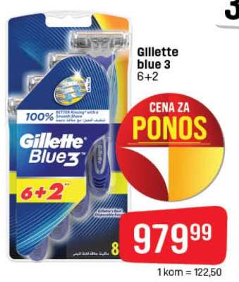 Gillette Blue 3 6+2