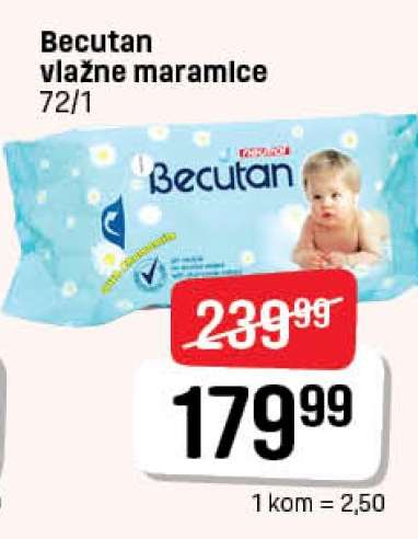 Becutan vlažne maramice