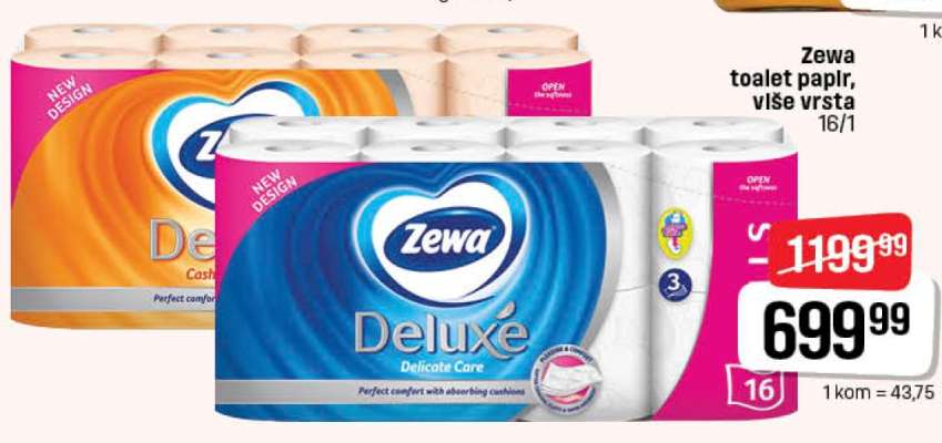 Zewa Deluxe toalet papir