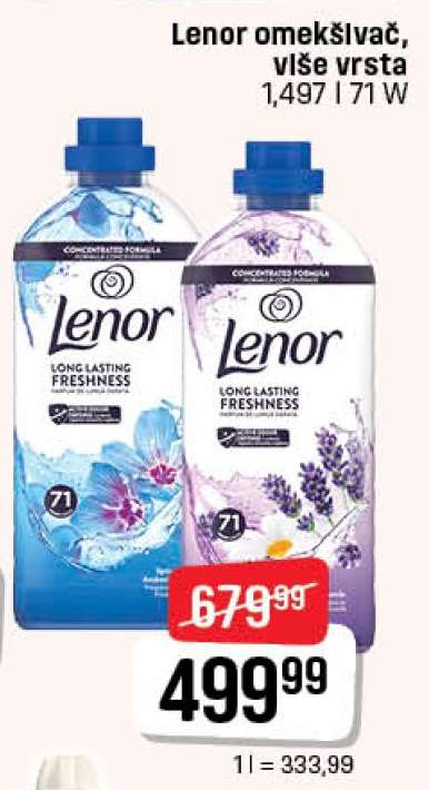 Lenor omekšivač više vrsta