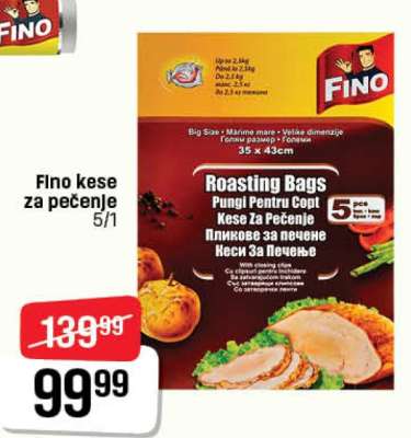 Fino kese za pečenje 5/1