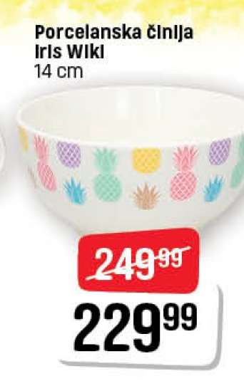 Porcelanska činija Iris Wikl