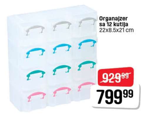 Organajzer sa 12 kutija