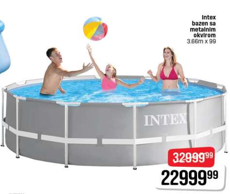 Intex bazen sa metalnim okvirom