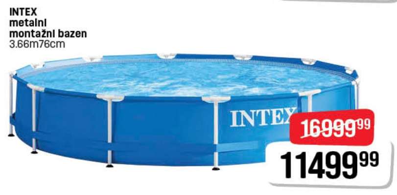 INTEX metalní montážní bazén