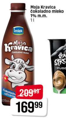 Moja Kravica čokoladno mleko 1% m.m.