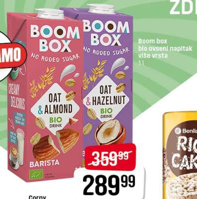 Boom Box Oat & Almond / Oat & Hazelnut Bio Drink