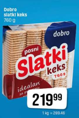Dobro slatki keks