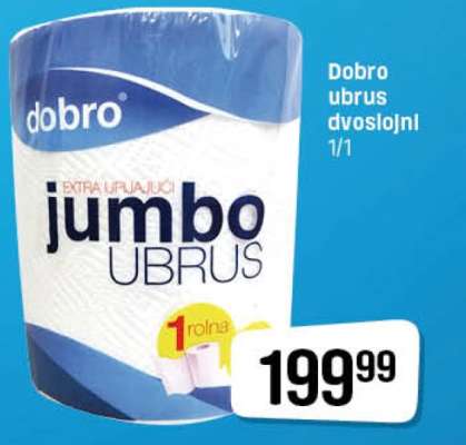 Dobro ubrus dvoslojni