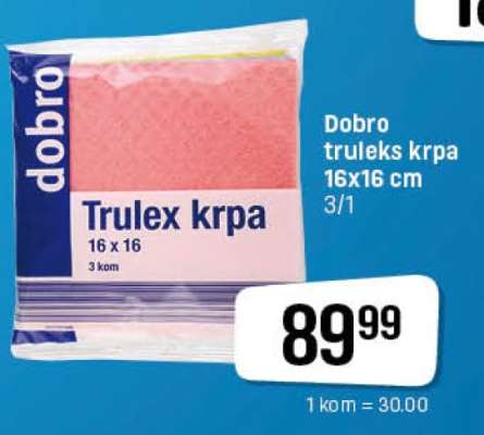 Dobro Trulex krpa 16x16 cm