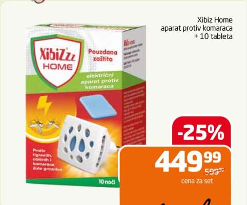 Xibiz Home aparat protiv komaraca + 10 tableta