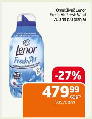 Omekšivač Lenor Fresh Air Fresh Wind 700 ml (50 pranja)