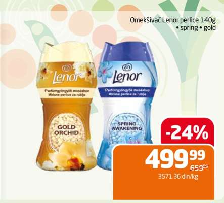 Omekšivač Lenor perlice 140g