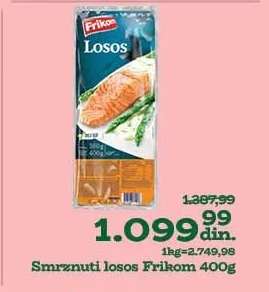 Smrznuti losos Frikom 400g
