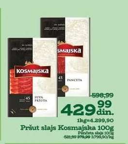 Pršut slajs Kosmajska 100g