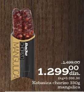 Kobasica chorizo 330g mangulica