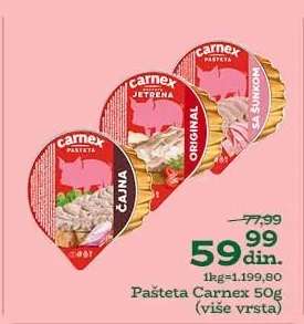 Pašteta Carnex 50g
