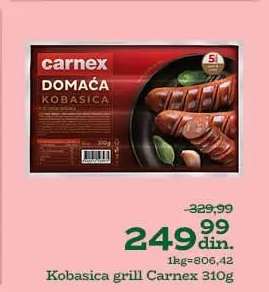Kobasica grill Carnex 310g