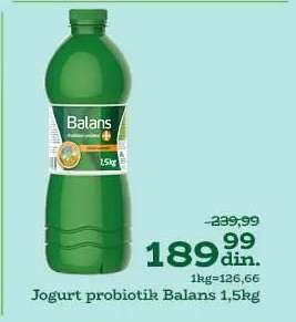 Jogurt probiotik Balans+ 1.5kg