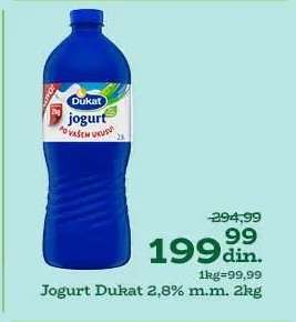 Jogurt Dukat 2,8% m.m. 2kg