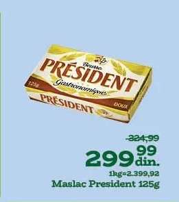 Maslac President 125g