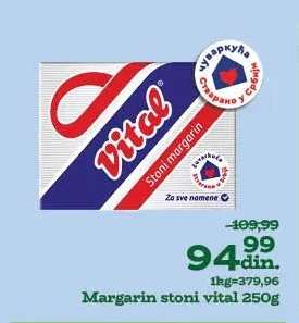 Margarin stoni Vital 250g