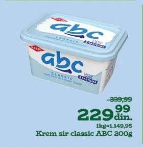 Krem sir classic abc 200g