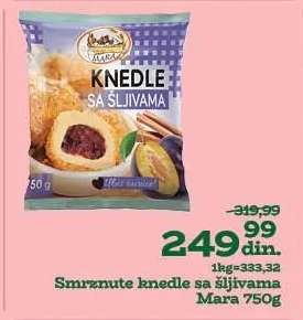 Smrznute knedle sa šljivama Mara 750g