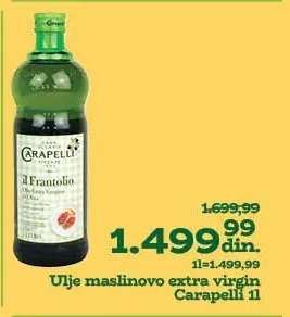 Ulje maslinovo extra virgin Carapelli 1l