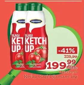 Kečap blagi Dijamant 1kg