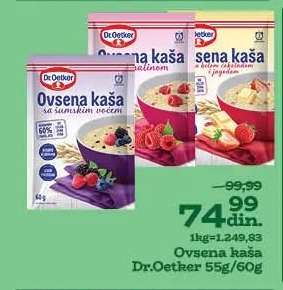 Ovsena kaša Dr.Oetker 55g/60g