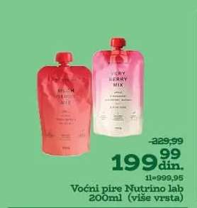 Voćni pire Nutrino Lab