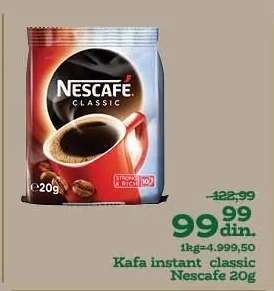 Kafa instant classic Nescafé 20g