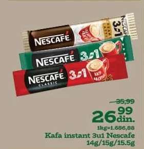 Kafa instant 3u1 Nescafe