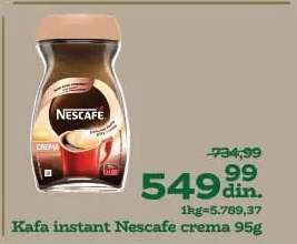 Kafa instant Nescafe crema 95g