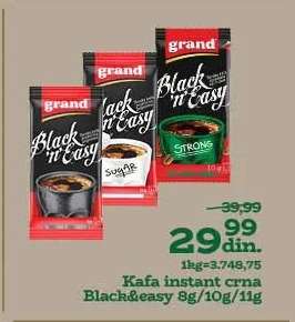 Kafa instant crna Black&easy 8g/10g/11g