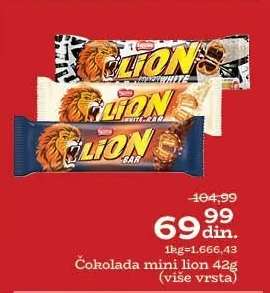 Čokolada mini Lion 42g