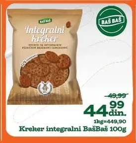 Kreker integralni BašBaš 100g