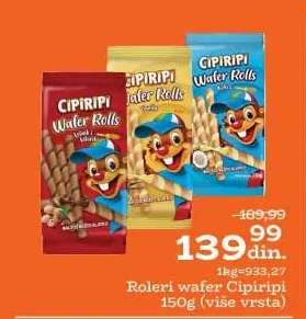 Roleri wafer Cipiripi