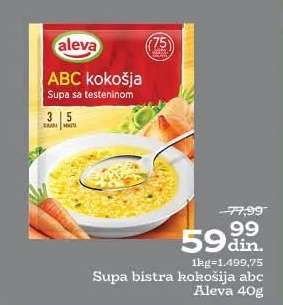 Supa bistra kokošija abc Aleva 40g