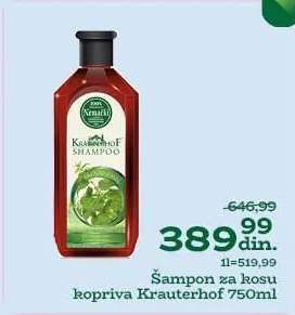 Šampon za kosu kopriva Krauterhof 750ml
