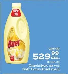 Omekšivač za veš Soft lotus Duel 2,45l
